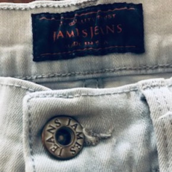 ames Jeans Twiggy Light Blue Distressed Jeans